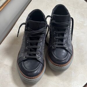 Men's Black and Gray Sneakers